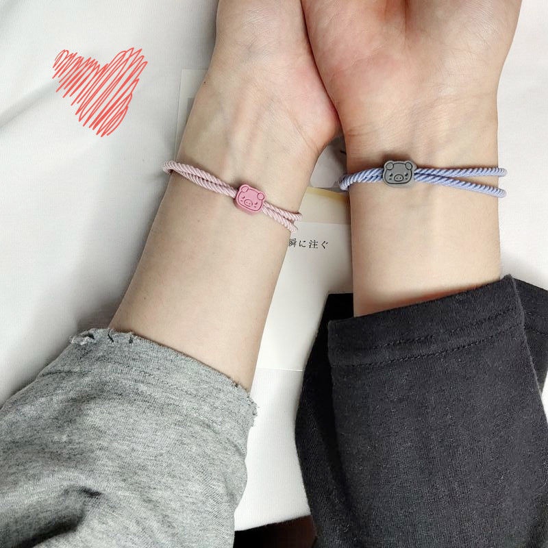 Dễ Thương Dây Buộc Tóc Co Giãn Hình Chú Heo Đáng Yêu Cho Nữ