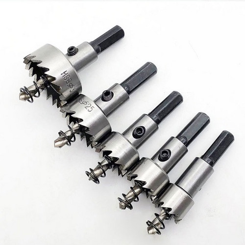 Set 5 mũi khoan ADIEEPEN HSS lỗ 16-30mm có cờ lê chuyên dụng
