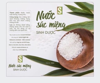 Combo 2 chai nước súc miệng thảo dược chai 100ml