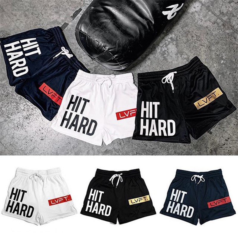 LIVE FIT Tide Brand Sports Shorts Thin Section Men's Fitness Jogging Speed Dry Breathable Training Pants