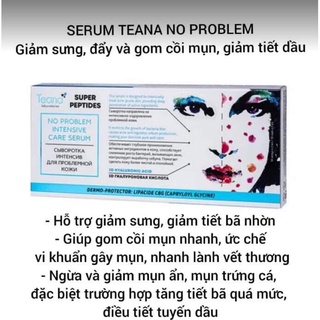 Serum teana no problem giảm sưng, đẩy & gom cồi mụn, giảm tiết dầu