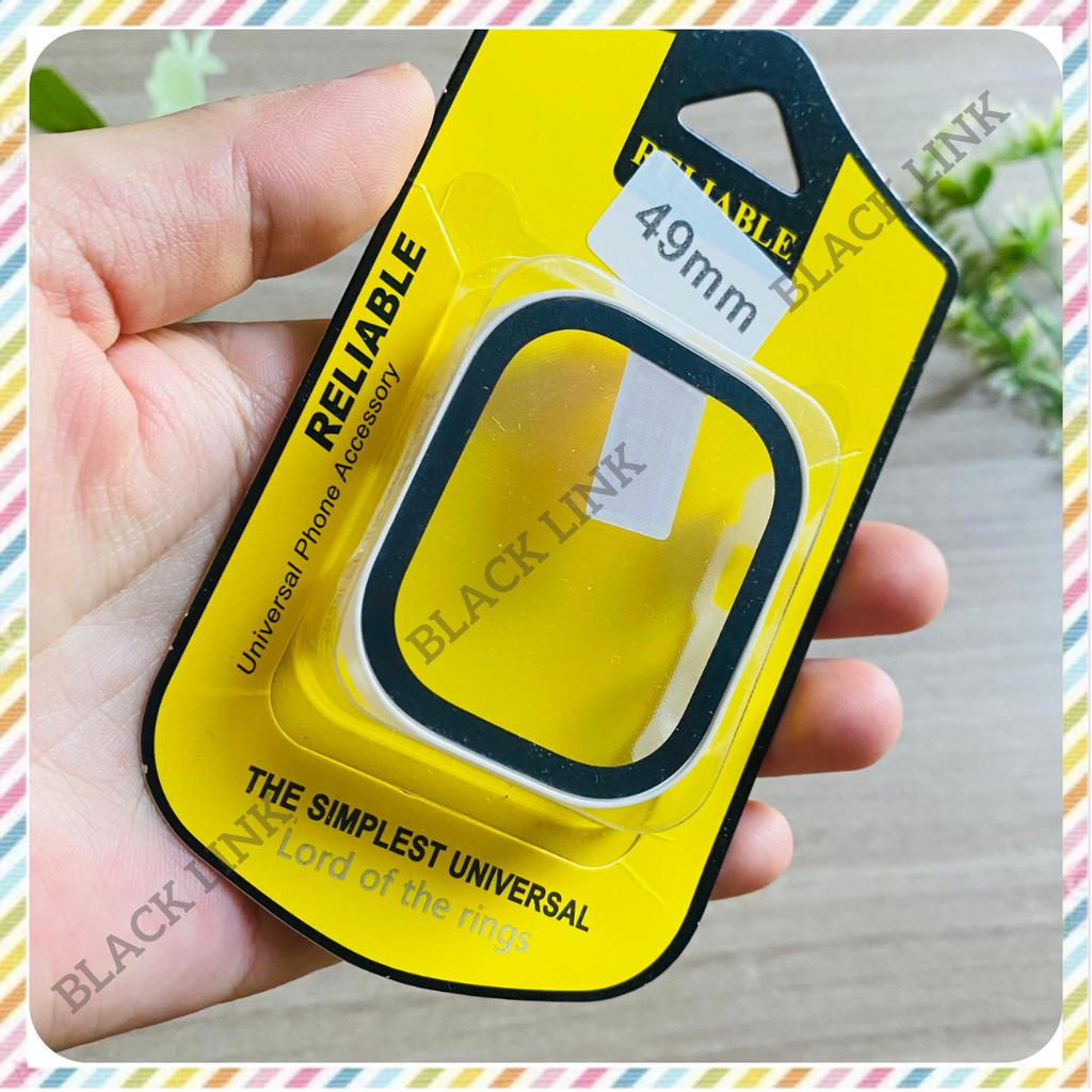 Ốp cứng kèm kính cường lực cao cấp bảo vệ cho Apple Watch series pro/8/7/6/5/SE/4/3/2/1 Size 38-40-41-42-44-45-49mm