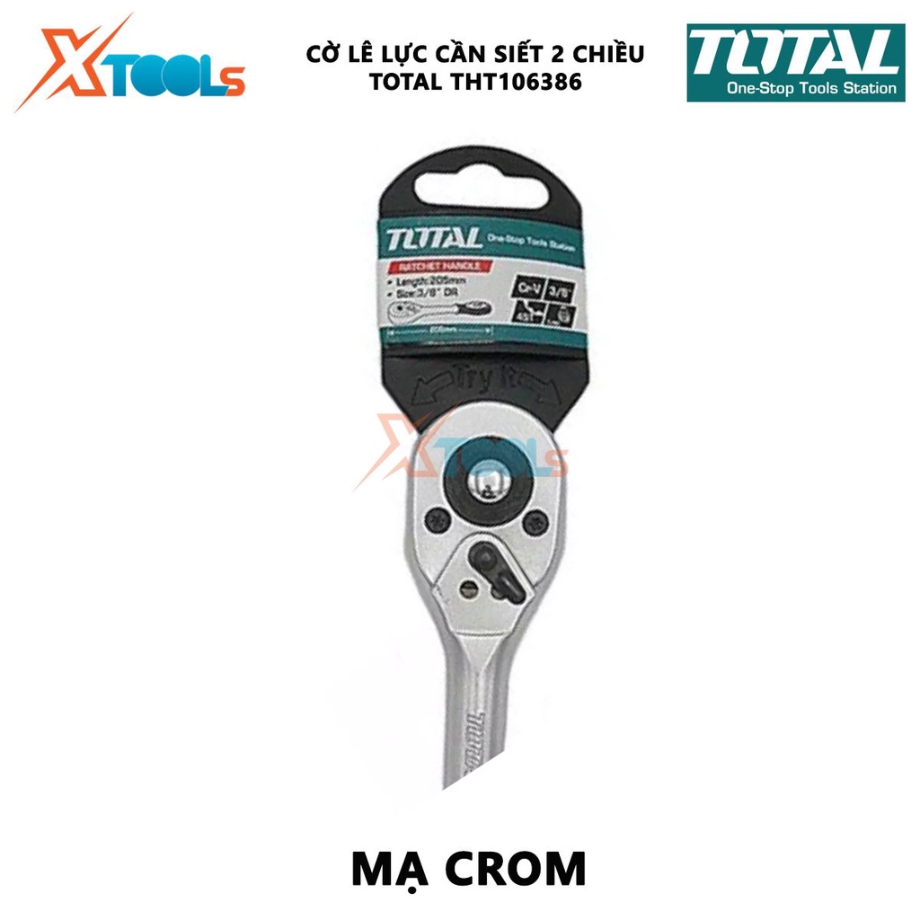 Cờ lê cần siết lực 2 chiều TOTAL THT106386 cờ lê lực 3/8inch - 45 răng điều chỉnh lực siết ,vặn bu lông,kiểm tra lực siế