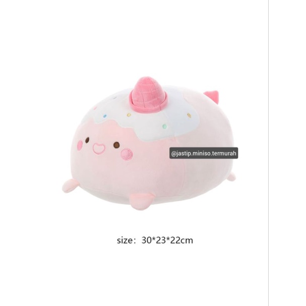 Miniso 🆕 Búp Bê Dâu Tây Yummy Series Màu Hồng (sz.30x23x22cm)