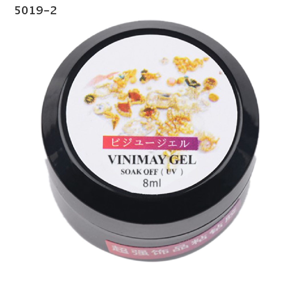 [GAV] 1Bottle Super Sticky 8ml UV Gel Nail Polish Glue Crystal Adhesives Transparent  {VN}