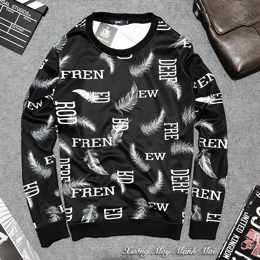 Áo thun nam dài tay 3D cổ tròn nhiều họa tiết phom từ (45-80kg) | BigBuy360 - bigbuy360.vn