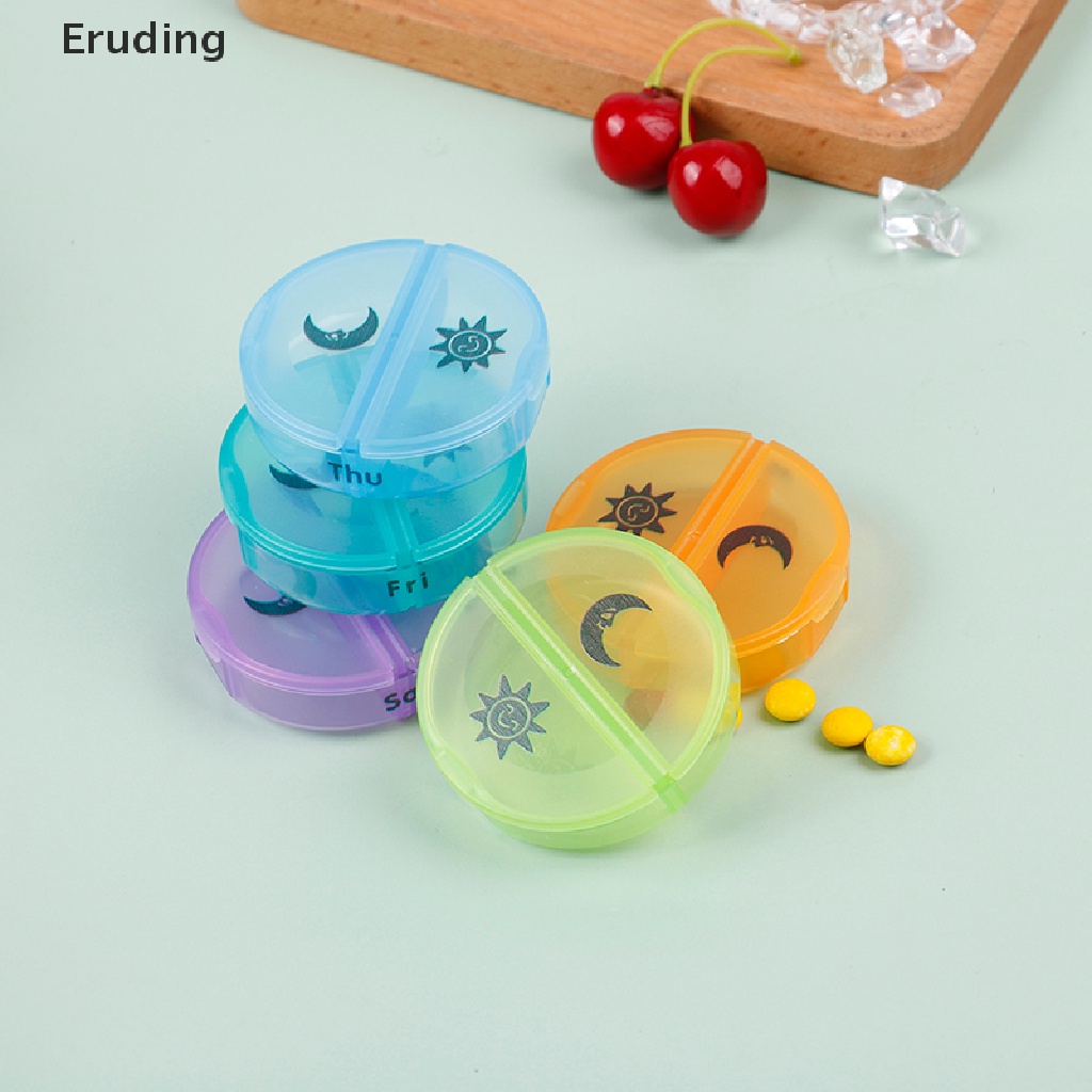 Hộp Đựng Thuốc Chia 7 Ngăn Màu Đen 2
