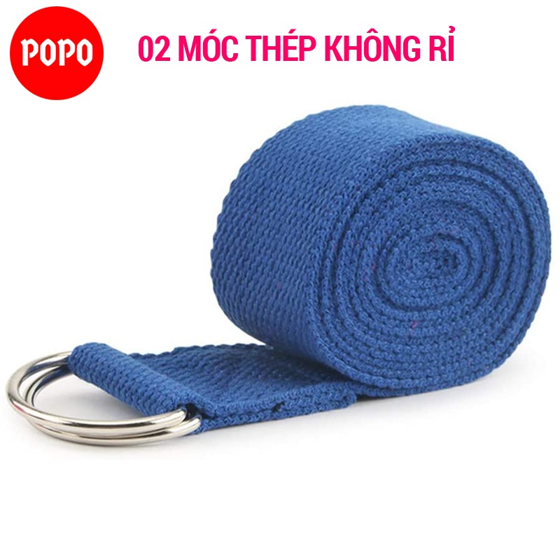 Dây tập yoga cotton dài 1,8m POPO YGT11 đa năng tập cơ tay, chân, lưng SPORTY