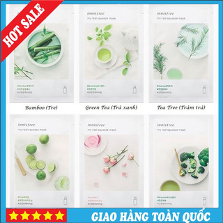 Mặt Nạ Giấy Innisfree 18 Vị Chiết Xuất Mặt Nạ Giấy Innisfree My Real Squeeze Mask