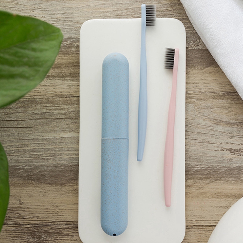 [Hàng mới về] Hộp đựng bàn chải đánh răng chất liệu lúa mạch