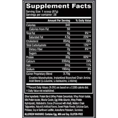 Mass Gainer Túi Dùng Thử Sữa Dinh Dưỡng Tăng Cơ Bắp Cellucor Mass Gainer 1kg