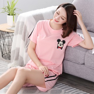 Bộ đồ mặc nhà quần đùi chất cotton