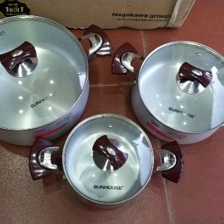 BỘ NỒI INOX SUNHOUSE