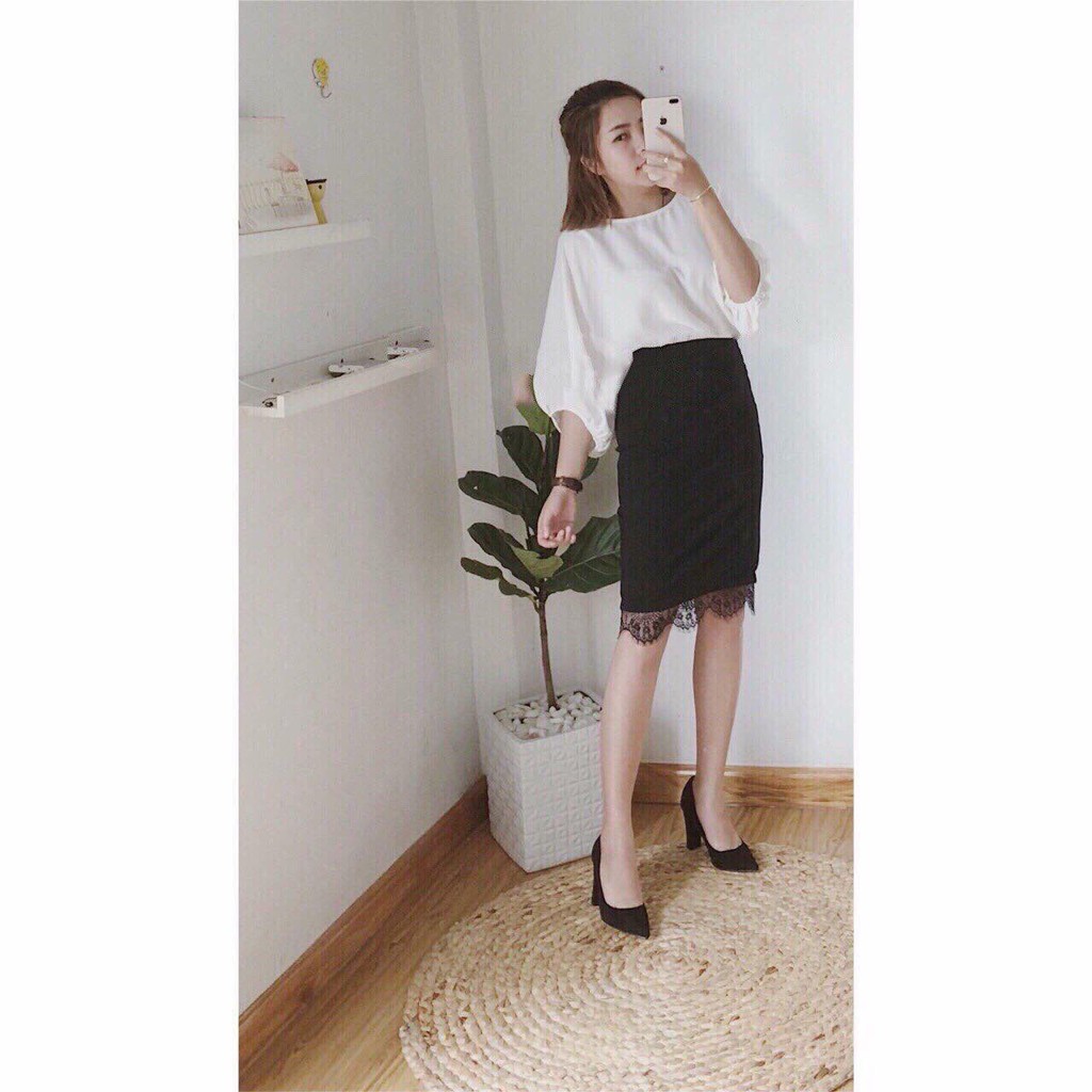 Váy đen bút chì cho các nàng công sở đẹp xinh | BigBuy360 - bigbuy360.vn