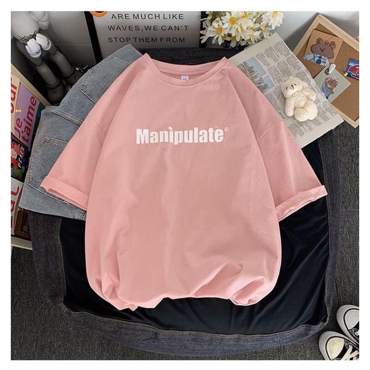 [Rẻ vô địch] Áo thun cotton tay lỡ dáng rộng unisex freesize 38-65kg -Manipulate