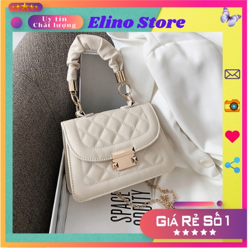Túi Xách Nữ Đeo Chéo Đẹp Da Cao Cấp Quai Nhún Phong Cách Thời Trang Hàn Quốc Giá Rẻ TX101 ELINO STORE