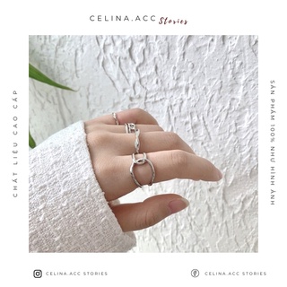 Set 5 nhẫn nữ thời trang phong cách hàn quốc dành cho nữ Celina