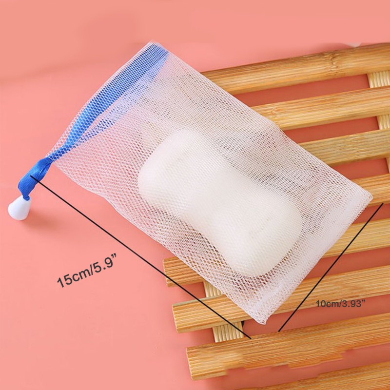 Bộ 2 Túi Lưới Đựng Xà Phòng Có Dây Rút