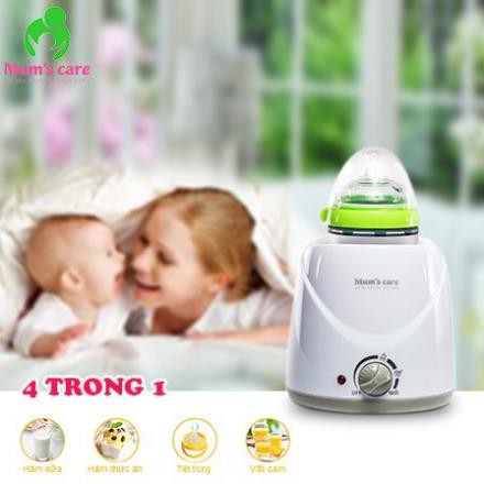 [BH 1 NĂM] Máy hâm sữa và Tiệt trùng bình sữa 4 chức năng CỔ RỘNG Mum's Care (CHÍNH HÀNG) CHO BÉ MC7002