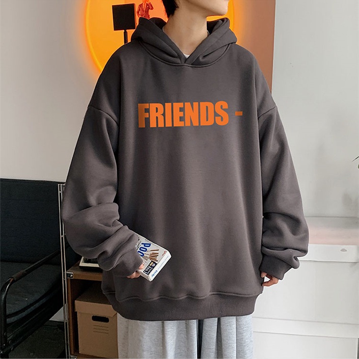 Áo Khoác Hoodie Dày Dáng Rộng Tay Dài Phong Cách Đường Phố Mỹ Thời Trang Xuân Thu Cho Nam S-5XL
