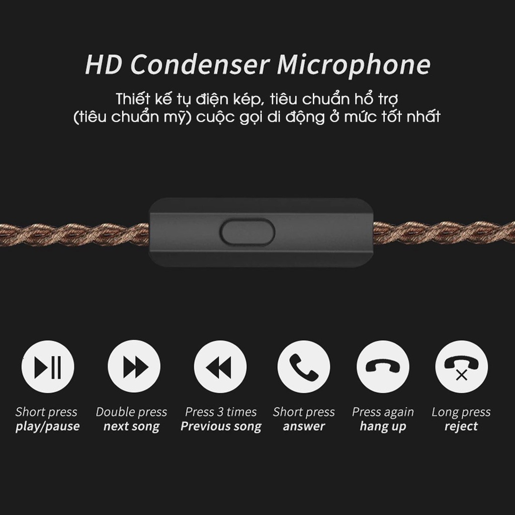 Tai nghe CCA C10 không Mic chính hãng - tai nghe nhét tai livestream