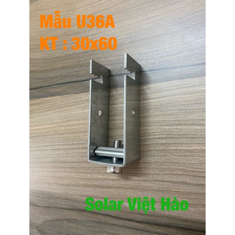 Pat U kẹp dưới solar mẫu cải tiến 30x60 40x40 40x80 đủ size VH