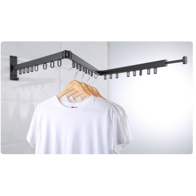 [Black Gold] Giá/Móc phơi quần áo giàn phơi đồ bằng NHÔM TẠO HÌNH, treo quần áo cho cả gia đình