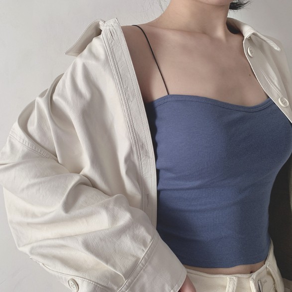 Áo Bra Nữ 2 Dây - Áo Lót Nữ Dây Mảnh Dáng Dài Đệm Mút Mỏng Có Thể Tháo Rời B259