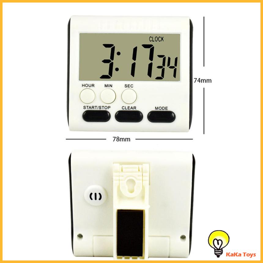 [KaKa Toys]Blue LCD Digital Kitchen Cooking Timer Count-Down Up Clock Alarm Tools