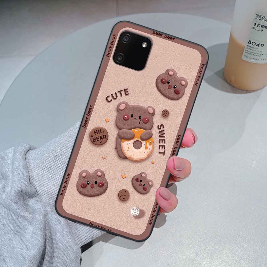 Ốp Realme C11 bear brick, gấu đáng yêu, dễ thương
