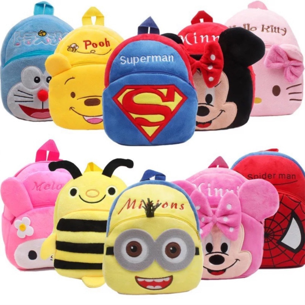 Balo cho bé, Balo Thú Bông Cho Bé Mầm Non Size 23cm- BALO-505