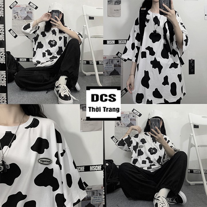 Áo Phông Hè Bò Sữa Chất Cotton Xưởng May DCS