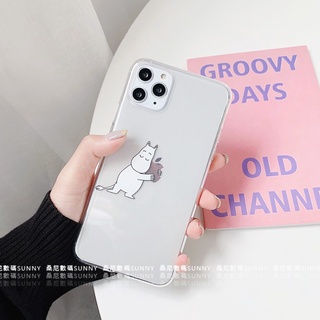 Ốp Điện Thoại Trong Suốt Dễ Thương Moomin Silicon Ốp Lưng Điện Thoại Thích Hợp Cho IPhone 14 11 12 13 Pro Max