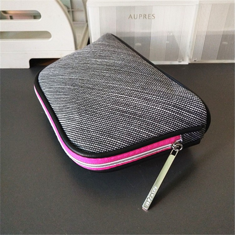 ✷✤❈▬Túi đựng mỹ phẩm bằng vải canvas màu xám mới của Lancome, clutch, ví tiền xu, đồ đơn giản, hoàn thiện