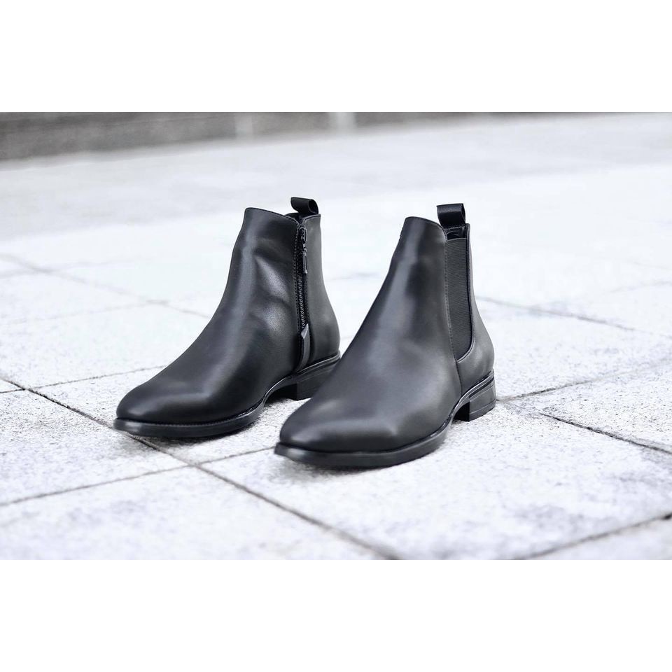 [ Bán Lỗ ] Giày Nam Chelsea Boots Khóa Kéo Sao Lại Không Thử