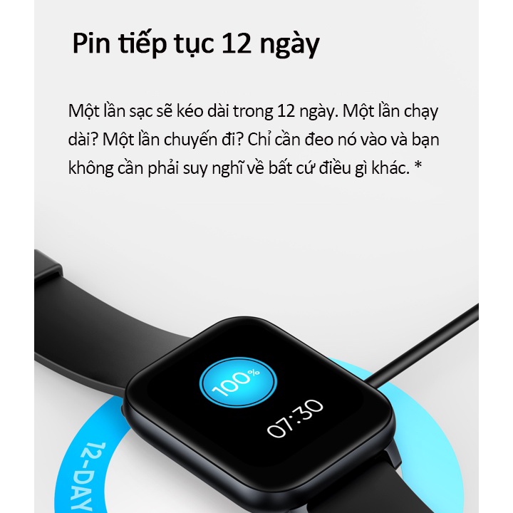 Đồng Hồ Thông Minh realme TechLife Watch S100 Pin Liên Tục 12 ngày - BẢO HÀNH CHÍNH HÃNG