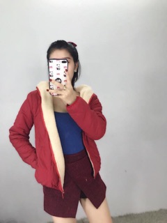 Áo phao chần bông có nón