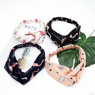 Women Print Hair Band Sweet Lovely Cross Design Headband
