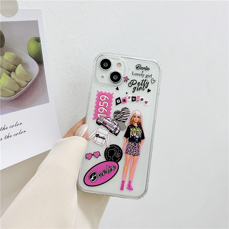 Disney Ốp Điện Thoại TPU Mềm Chống Sốc Hình Búp Bê Barbie Cho IPhone 14 12 PRO 12Promax mini 11 PRO 11PROMAX 13 PRO 13PROMAX Xs Max XR 6 7 8 Plus