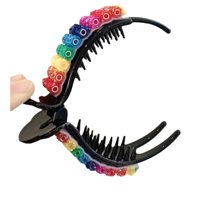 Kẹp Tóc Đuôi Ngựa Bằng Acrylic Thanh Lịch Cho Nữ