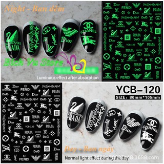 Sticker dán móng dạ quang