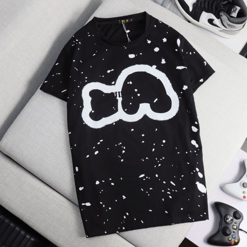 Áo Thun Nam Họa Tiết Vệt Phong Cách Cá Tính Sành Điệu Thời Trang