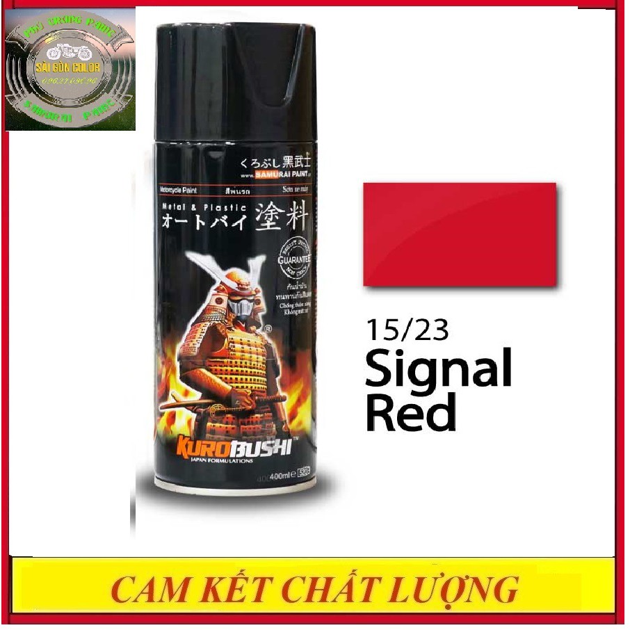 SƠN XỊT SAMURAI MÀU 15/23 MÀU ĐỎ NỔI BẬT