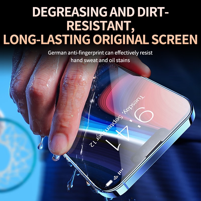 Set 3 Kính Cường Lực Bảo Vệ Màn Hình Điện Thoại iphone 14 13 12 11 PRO MAX X XR XS SE 14 Plus Kèm Phụ Kiện