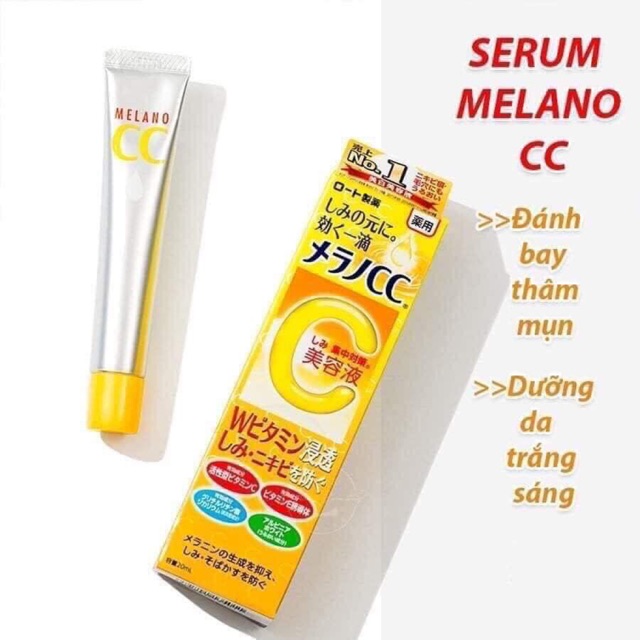 Tinh chất ngăn ngừa và giảm thâm nám dưỡng trắng serum cc melano nhật