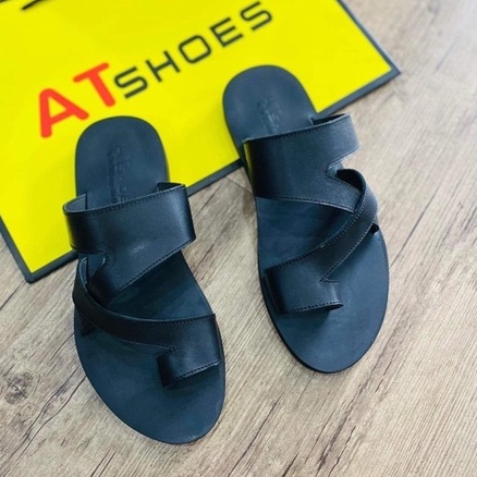 Dép Xỏ Ngón Unisex Dép Kẹp Chéo Da Bò Thật Không Thấm Nước Phù Hợp Mọi Lứa Tuổi XNMsg01
