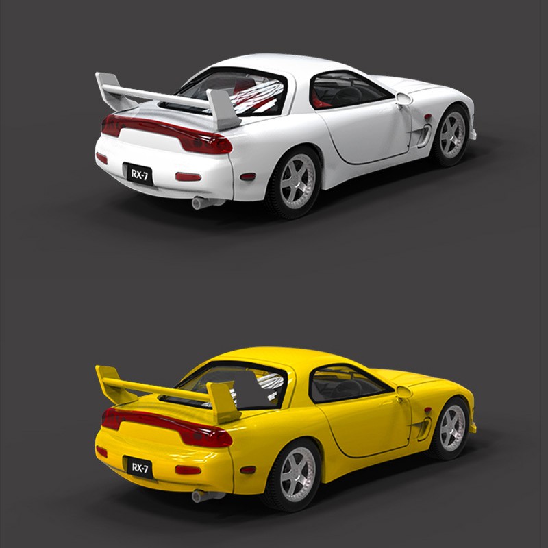 Mô Hình Xe Hơi Thể Thao mazda rx-7 lite Bằng Hợp Kim Tỉ Lệ 1: 64