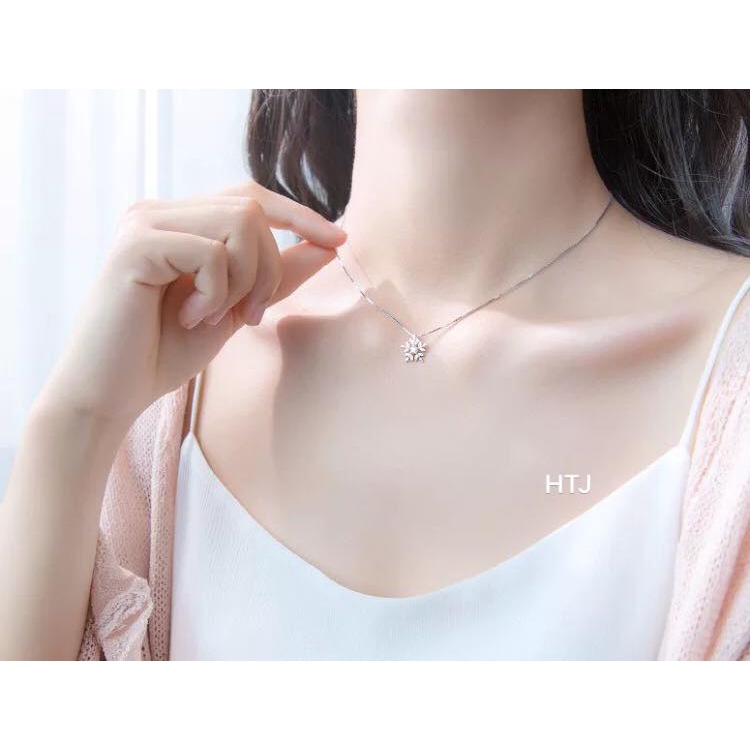 Bộ trang sức bạc ta hoa tuyết nhỏ xinh - Bạc Bibi silver