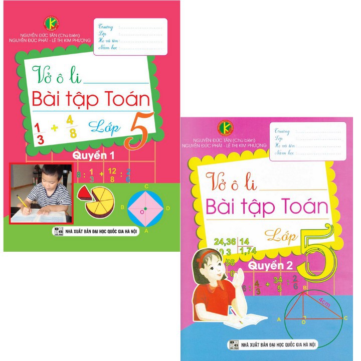 Sách - Vở Ô Li Bài Tập Toán Lớp 5