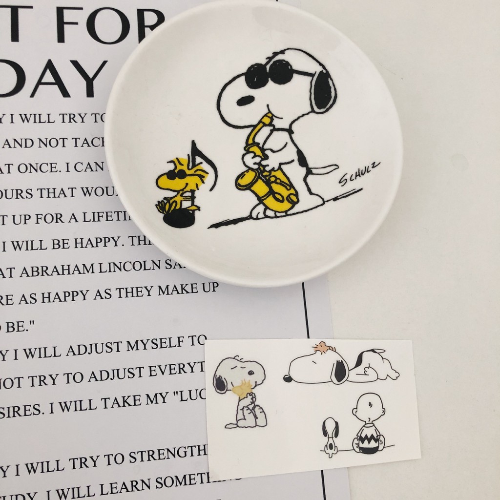 Set hình dán mini hoạt hình Snoopy xinh xắn tiện lợi